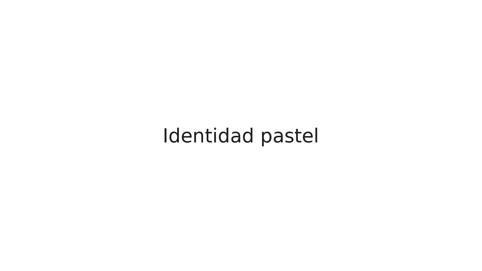 Sitio web con identidad pastel